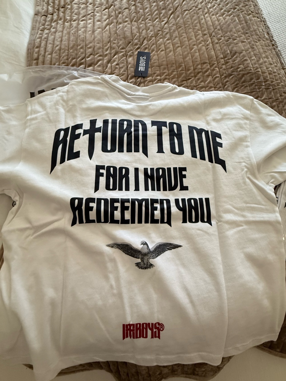 Return to Me White Graphic Men’s Shirt - IBDYS
